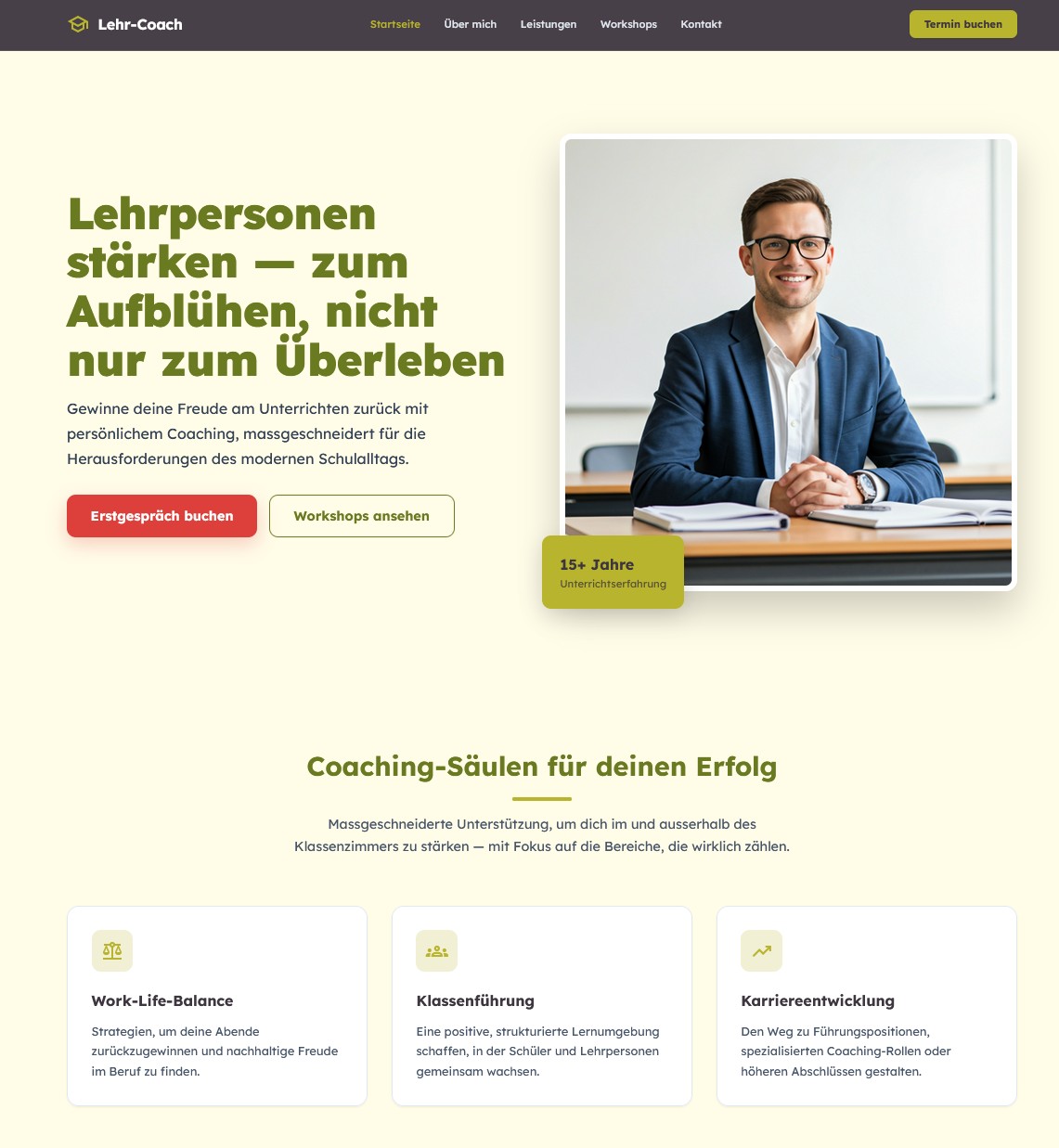 Demo Coaching-Website